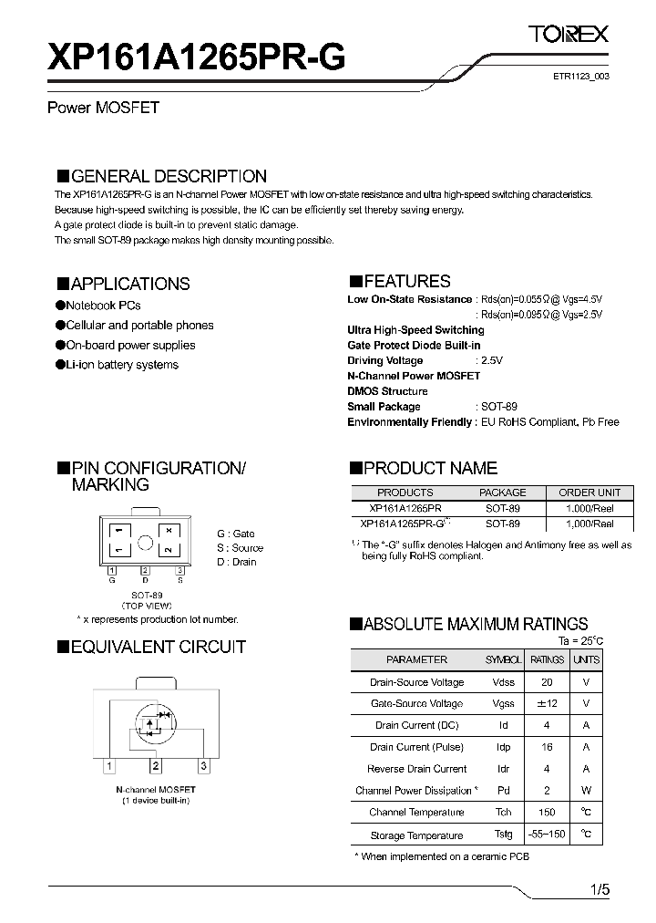 XP161A1265PR_8878894.PDF Datasheet