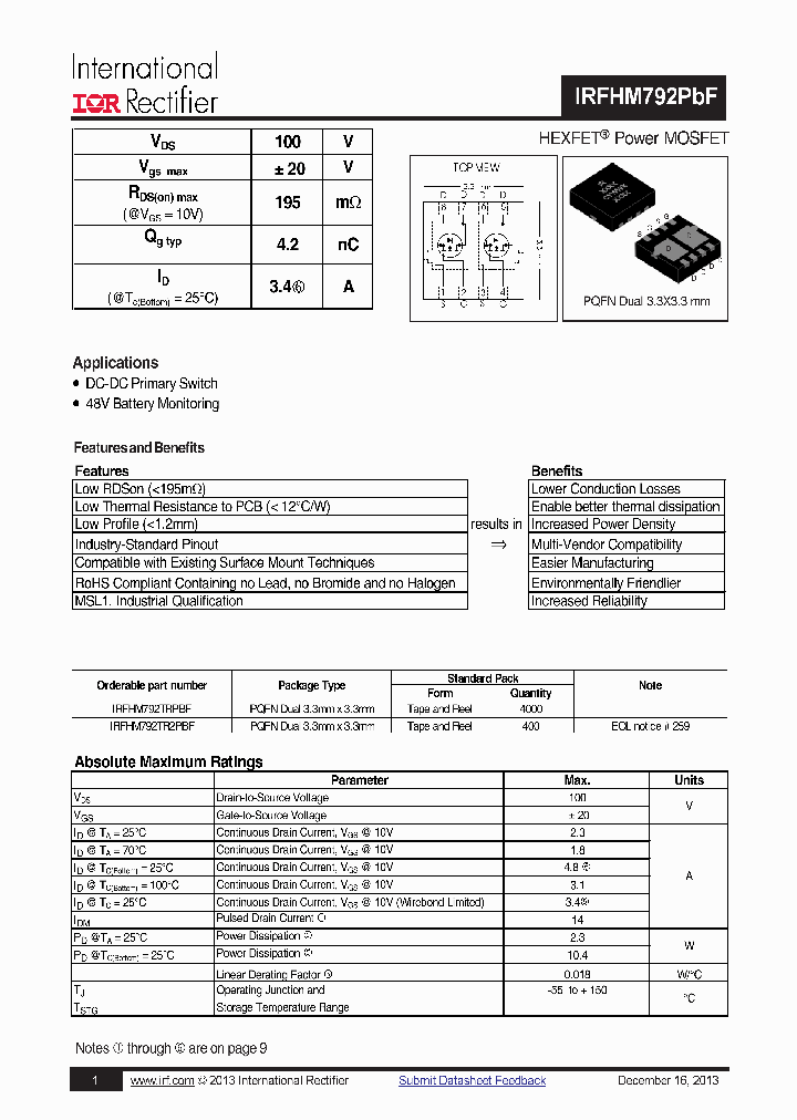 IRFHM792PBF-15_8880200.PDF Datasheet