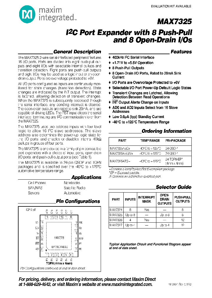 MAX7325ATG_8880423.PDF Datasheet
