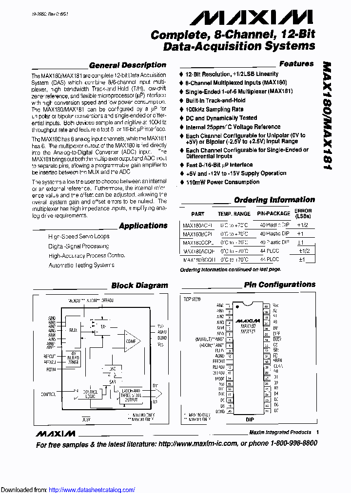 MAX180CCQH_8881815.PDF Datasheet