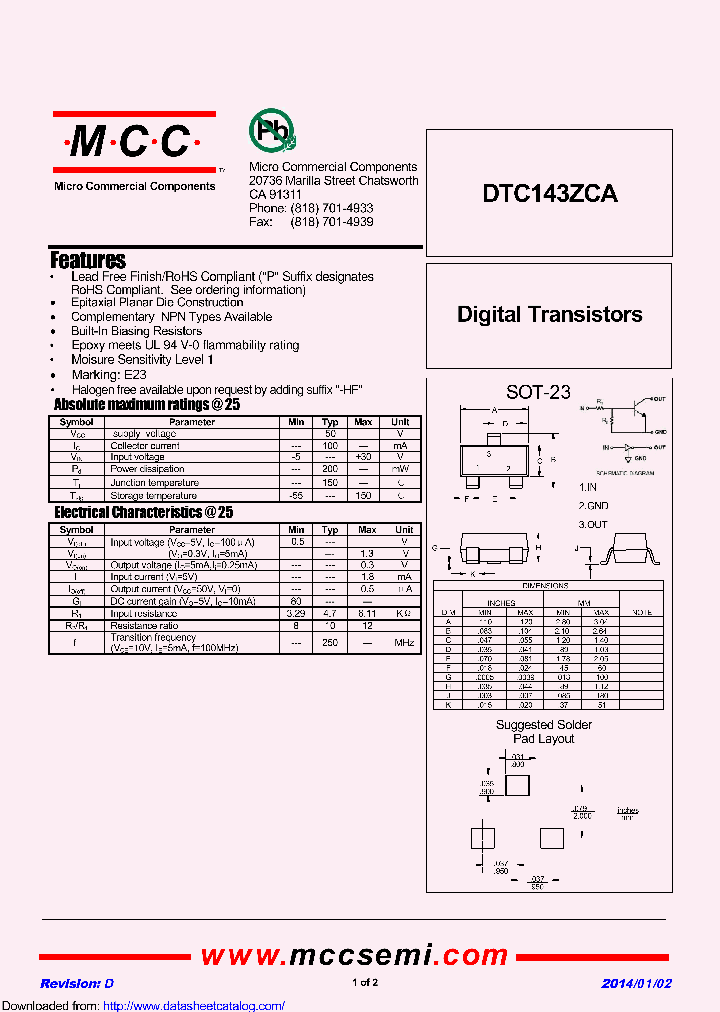 DTC143ZCA_8882704.PDF Datasheet