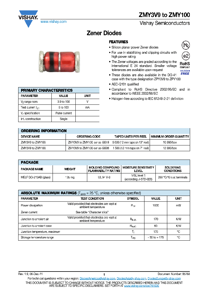 ZMY10-GS08_8882884.PDF Datasheet