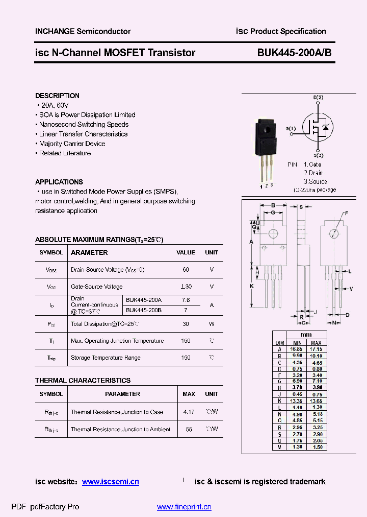 BUK445-200B_8885909.PDF Datasheet