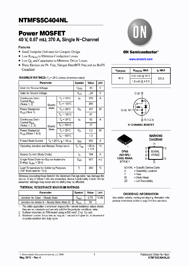 NTMFS5C404NL-16_8886355.PDF Datasheet