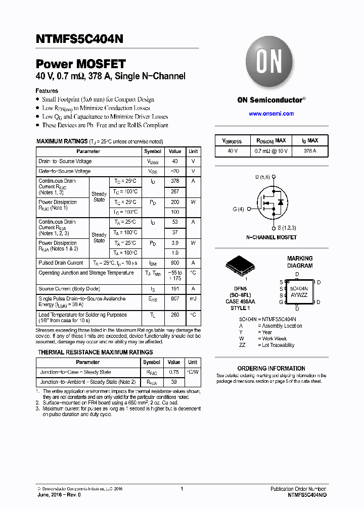 NTMFS5C404N_8886347.PDF Datasheet