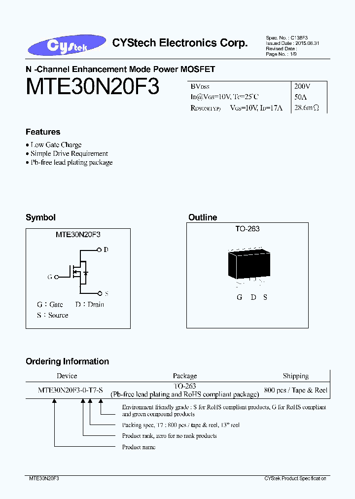 MTE30N20F3_8888308.PDF Datasheet