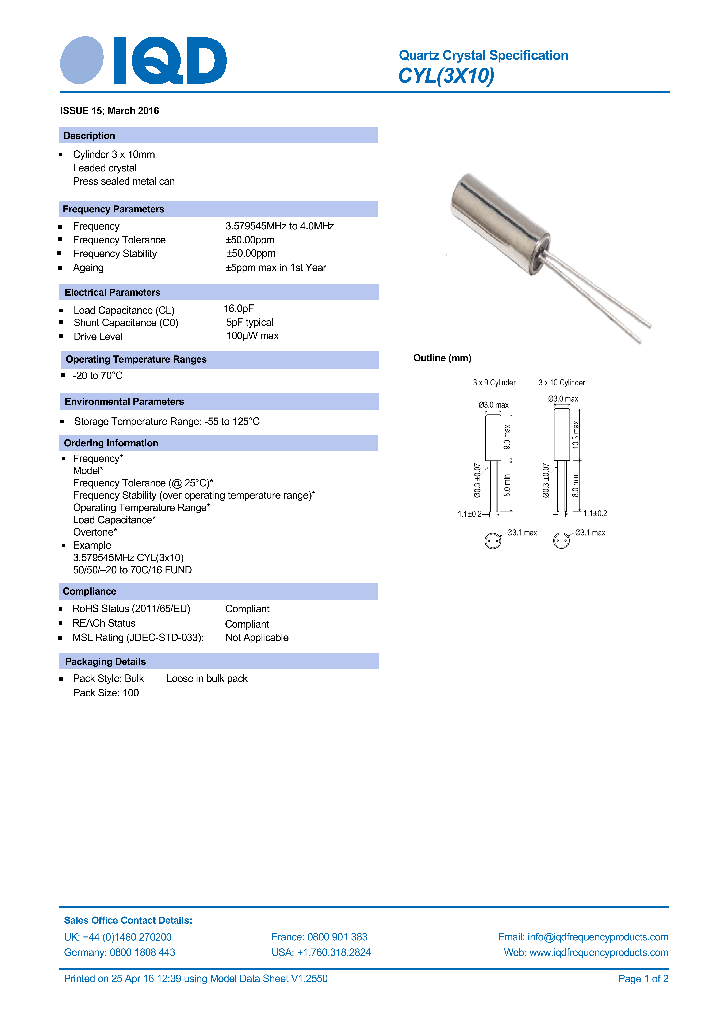 CYL-3X10_8888629.PDF Datasheet