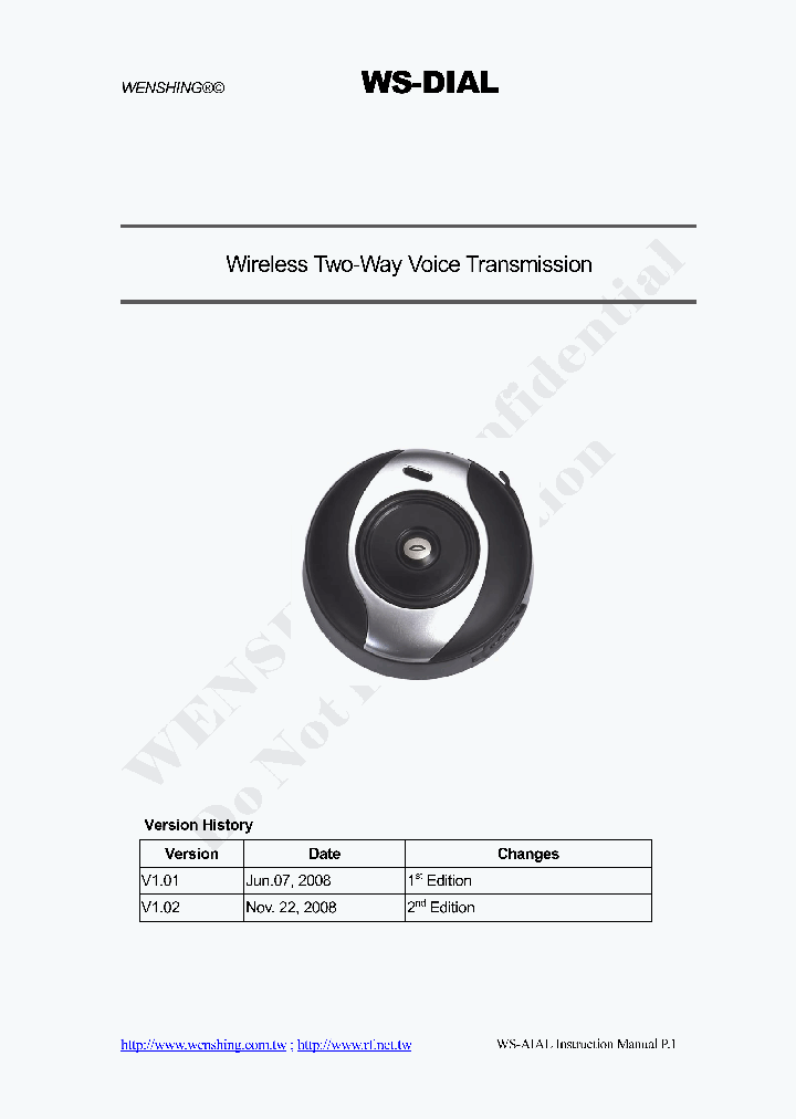 WS-DIAL_8889948.PDF Datasheet