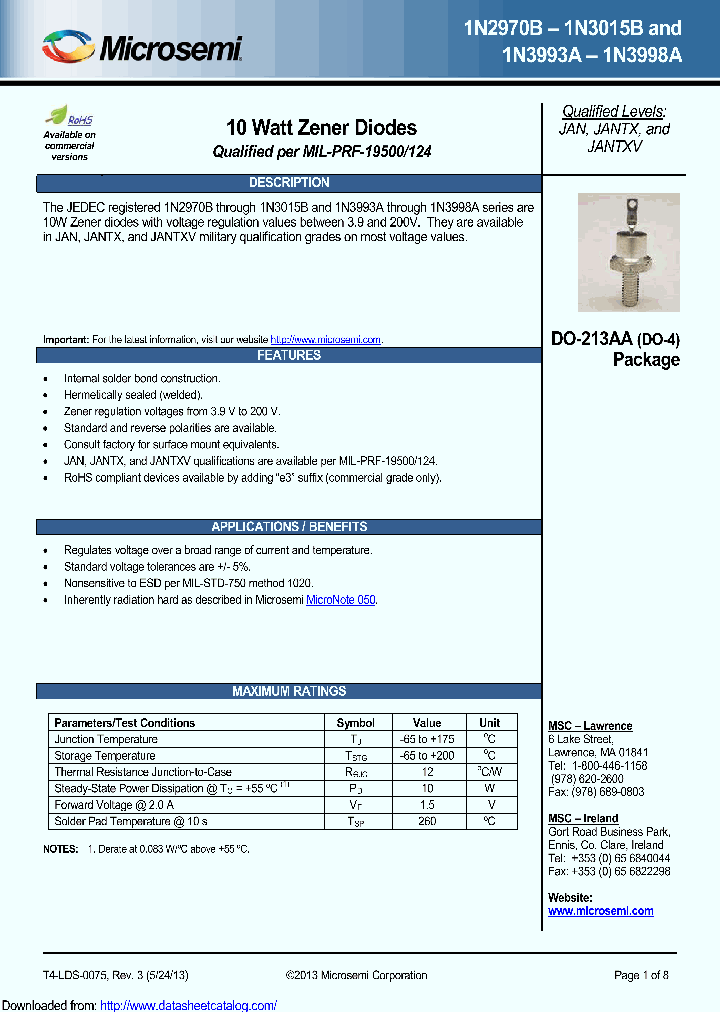 1N3003BE3_8890090.PDF Datasheet