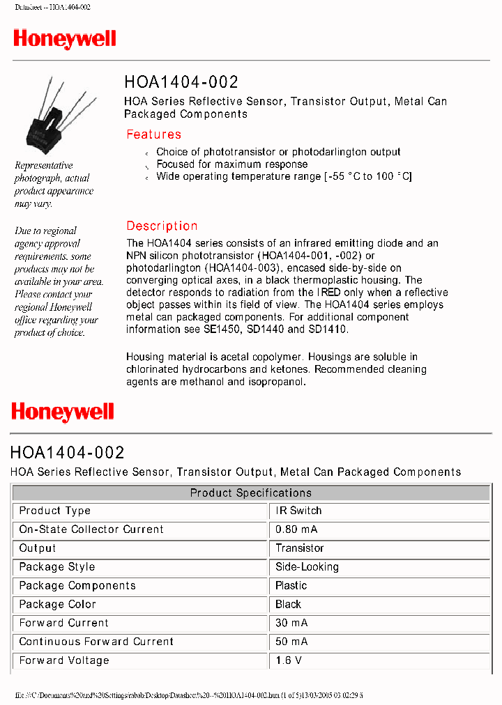 HOA1404-002_8891567.PDF Datasheet