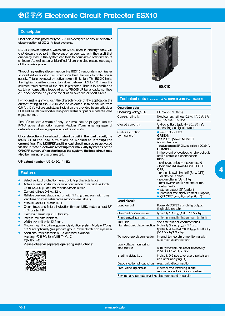 ESX10-103-DC24V-4AE_8891605.PDF Datasheet