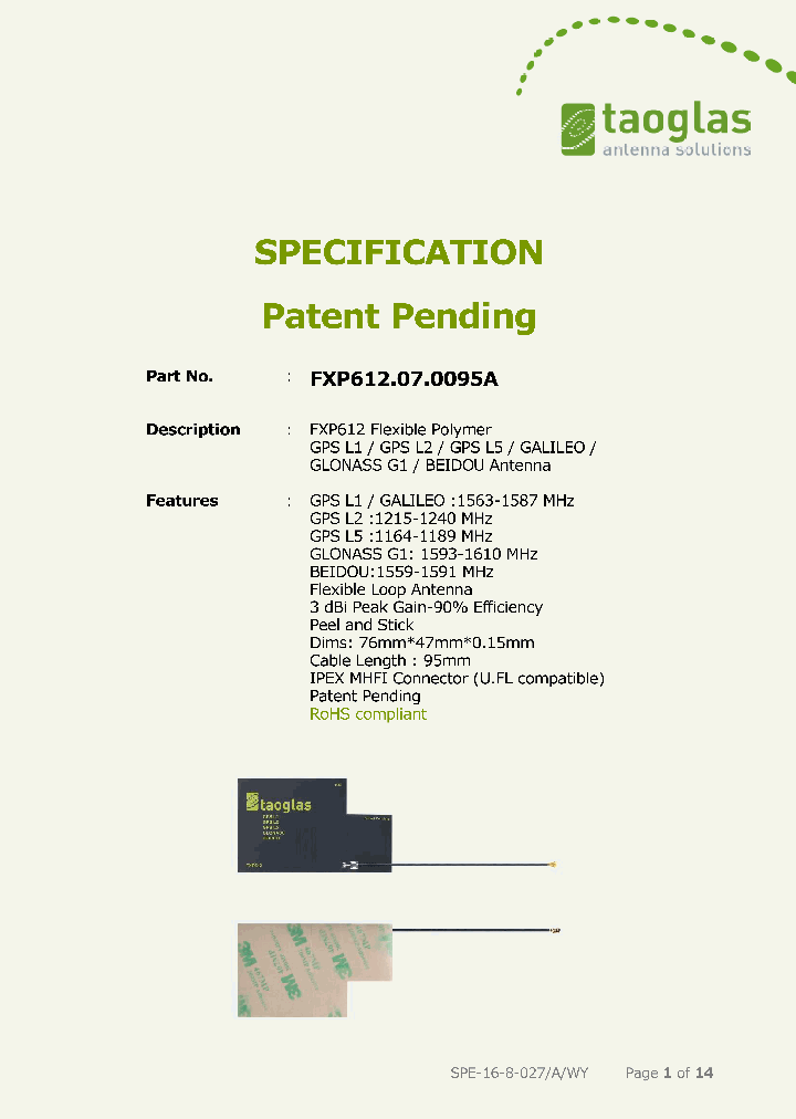 FXP612070095A_8892004.PDF Datasheet