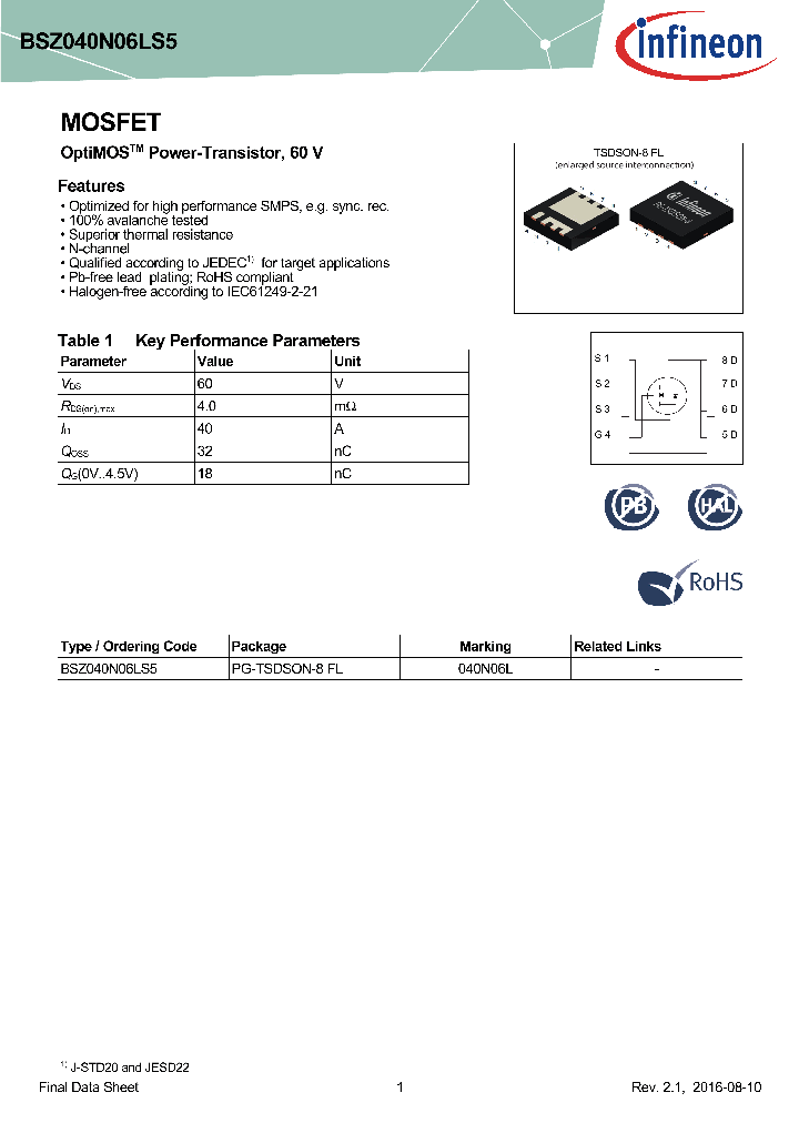 BSZ040N06LS5_8892190.PDF Datasheet