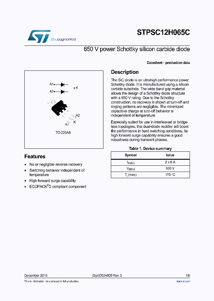 STPSC12H065C_8892514.PDF Datasheet