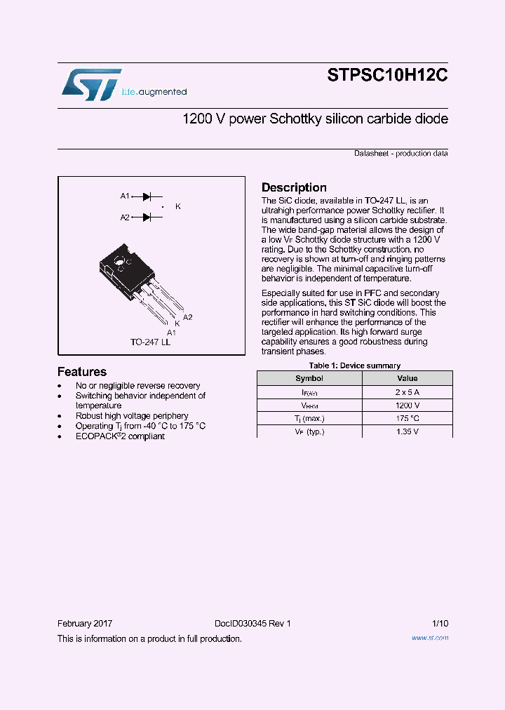STPSC10H12C_8892505.PDF Datasheet