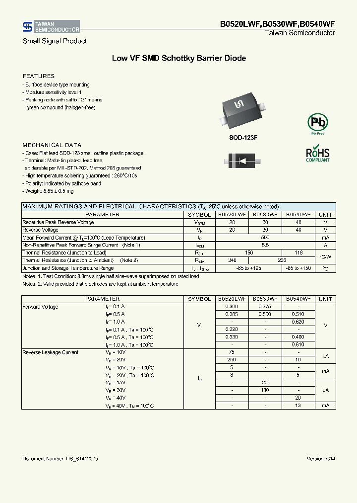B0520LWF-14_8893780.PDF Datasheet