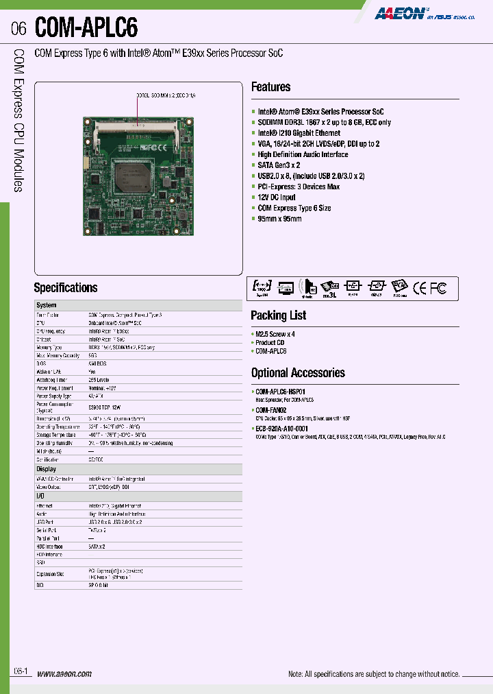 COM-APLC6-A10-0001_8893918.PDF Datasheet