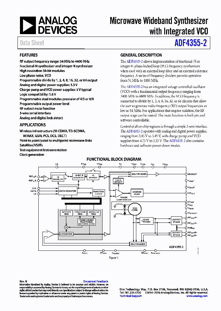 ADF4355-2BCPZ_8894655.PDF Datasheet