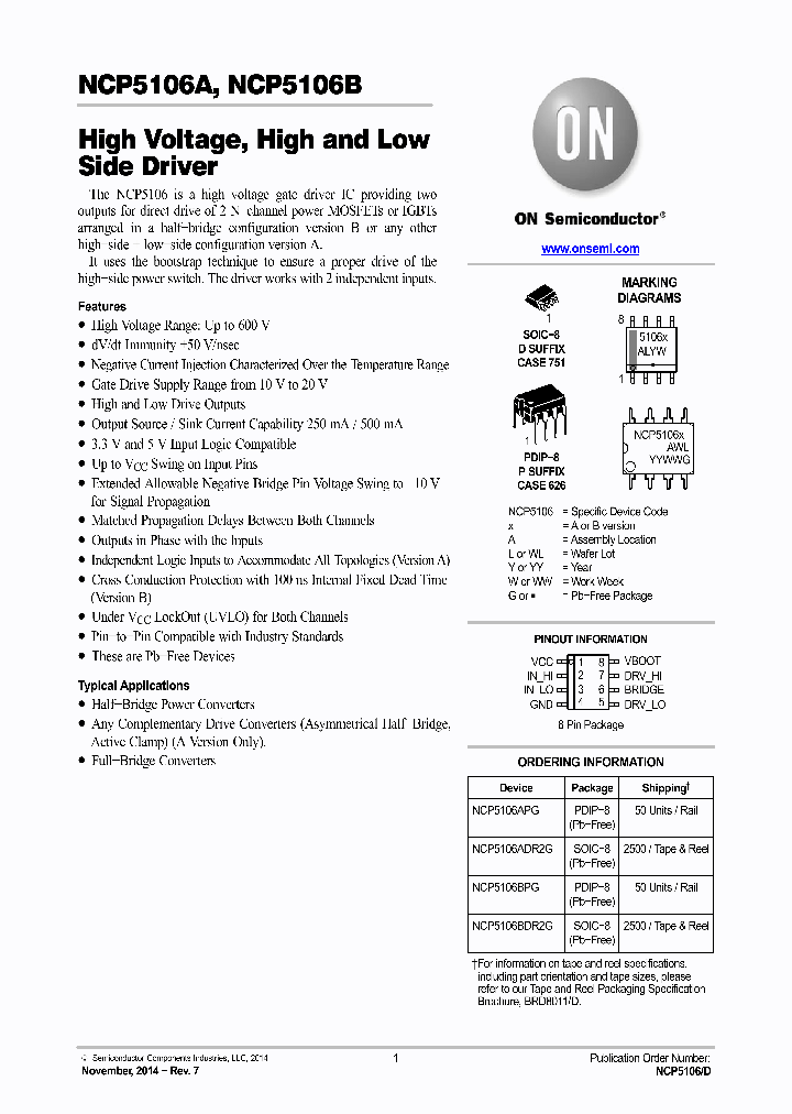 NCP5106_8894822.PDF Datasheet
