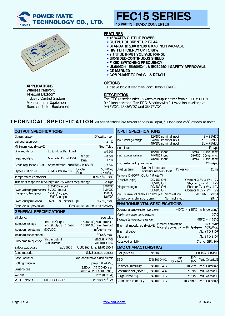 FEC15-12D05_8895678.PDF Datasheet
