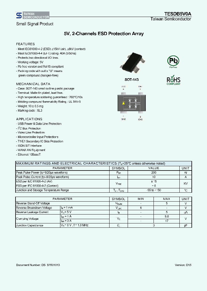 TESDB5V0A_8895845.PDF Datasheet
