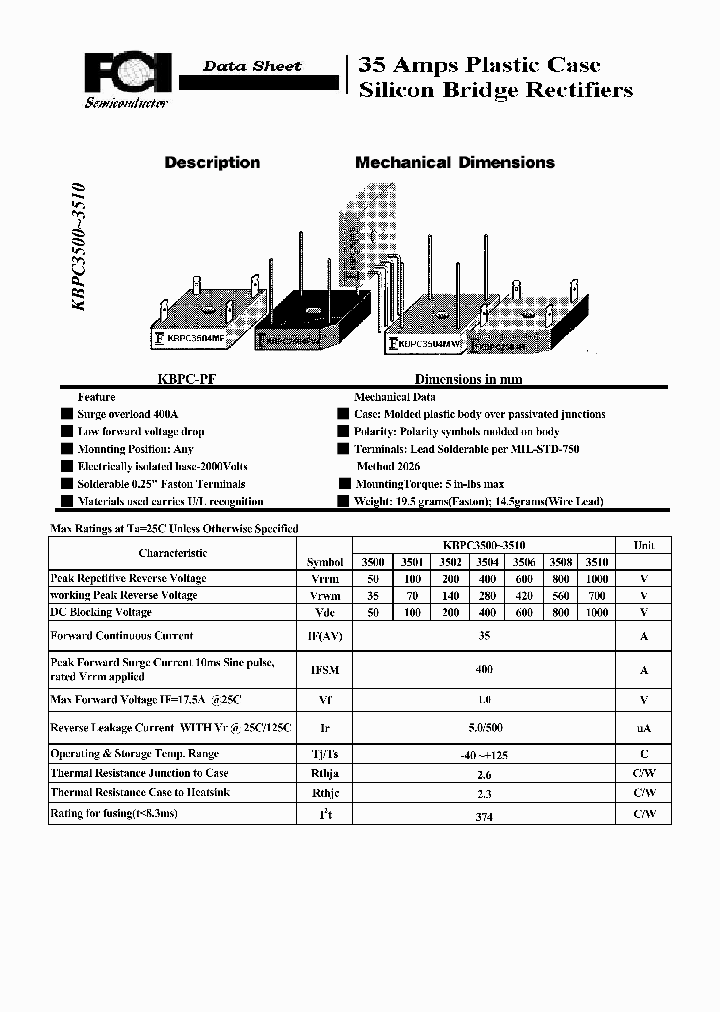 KBPC3510_8896617.PDF Datasheet