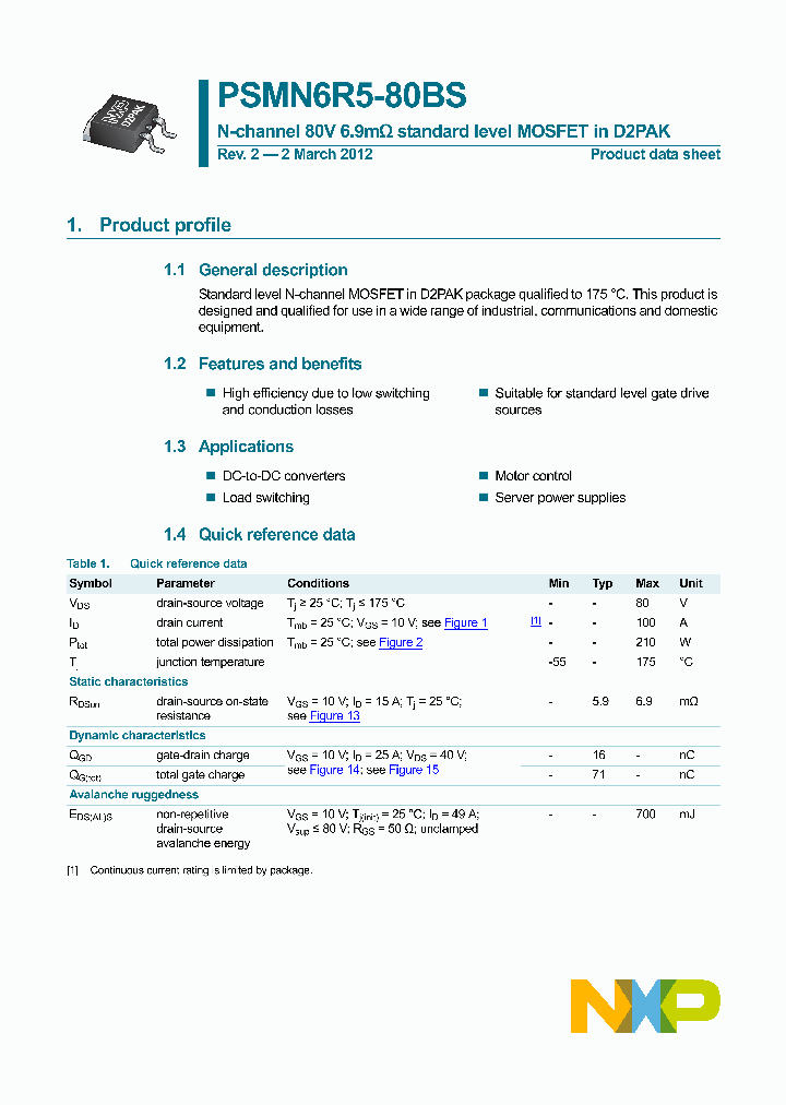 PSMN6R5-80BS_8896851.PDF Datasheet