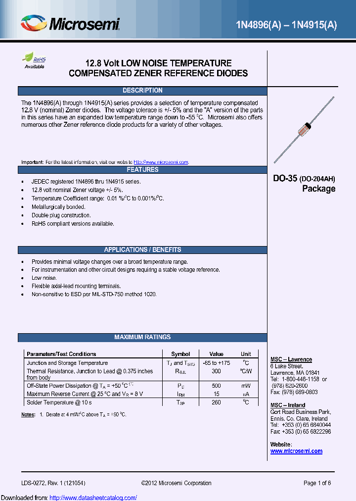 1N4902E3_8896970.PDF Datasheet