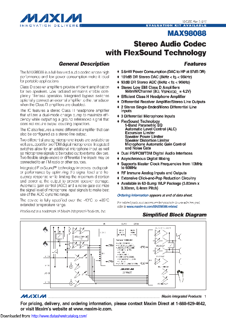 MAX98088_8897504.PDF Datasheet