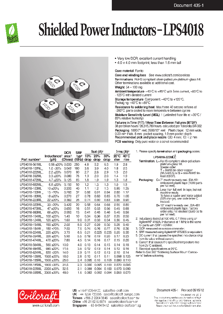 LPS4018-154MLB_8898277.PDF Datasheet