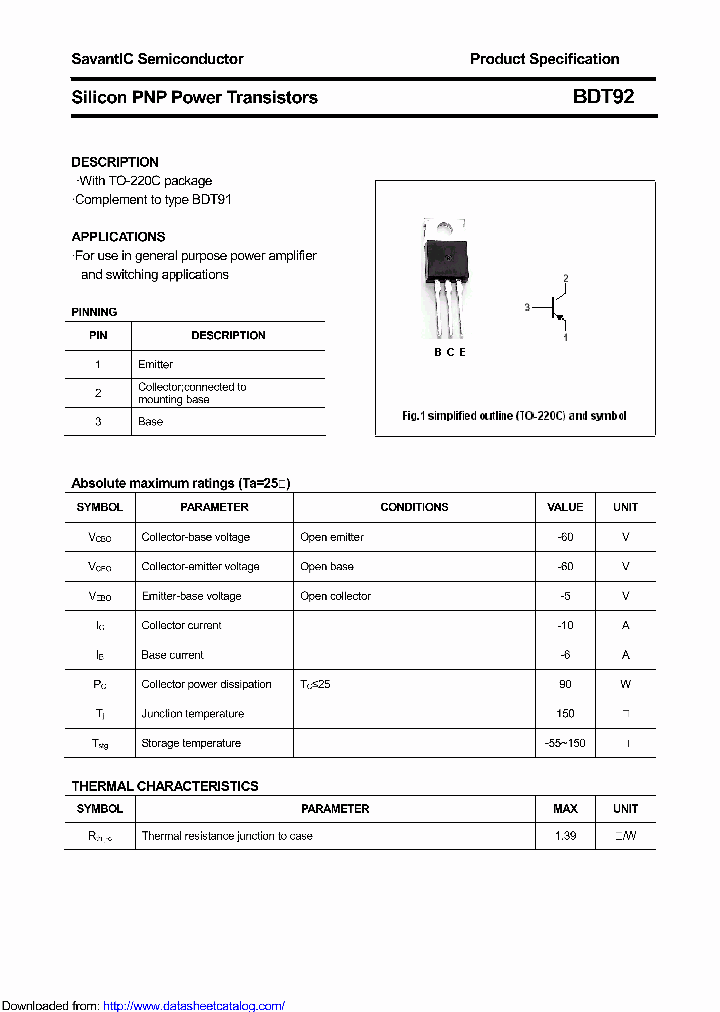 BDT92_8898893.PDF Datasheet
