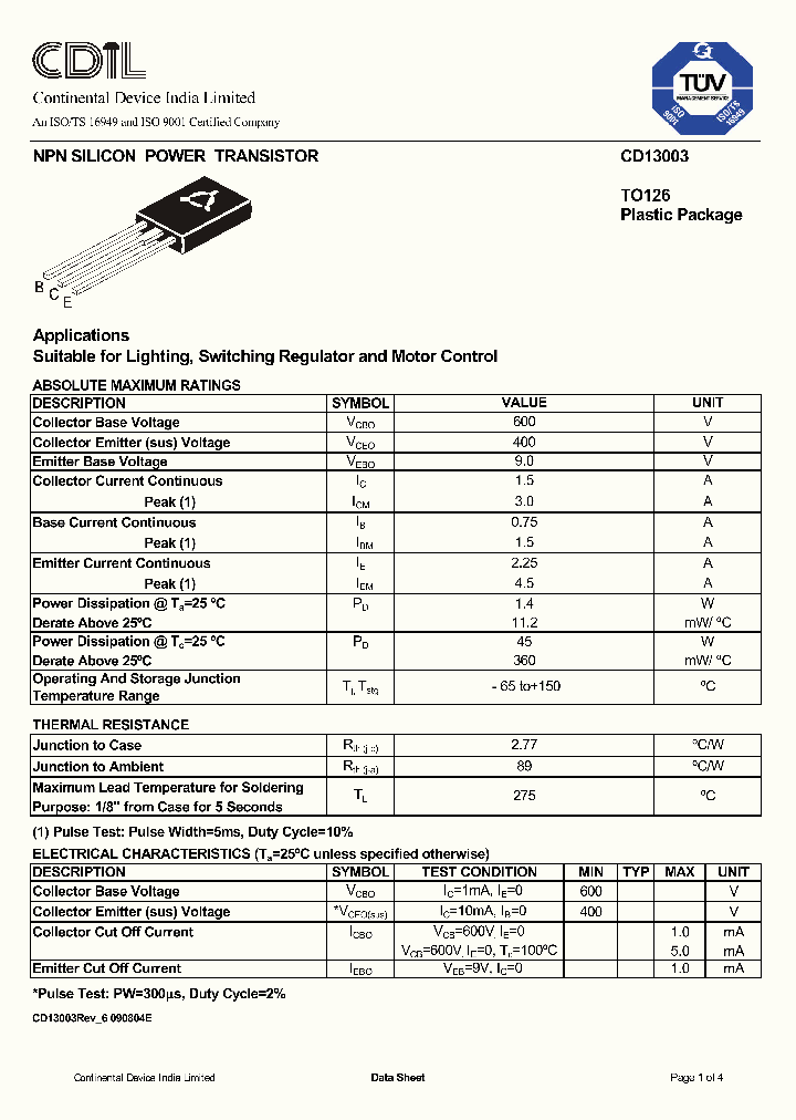 CD13003_8899192.PDF Datasheet