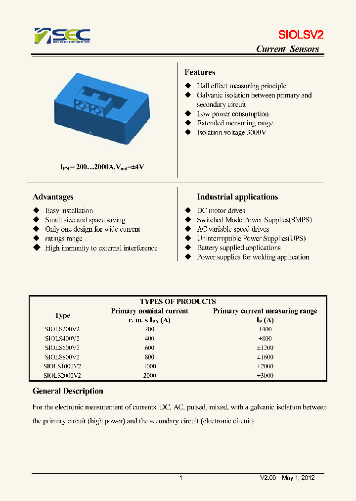 SIOLS1000V2_8900023.PDF Datasheet