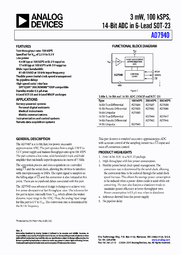 AD7940_8900124.PDF Datasheet