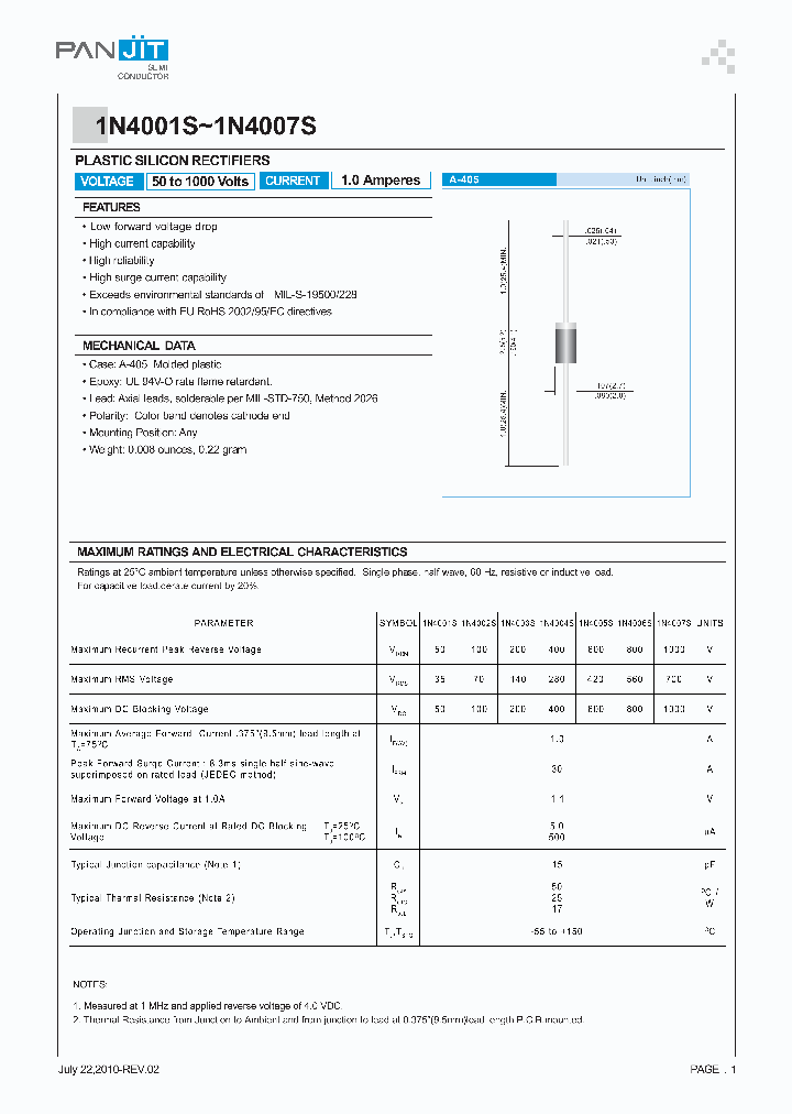 1N4007S_8900237.PDF Datasheet