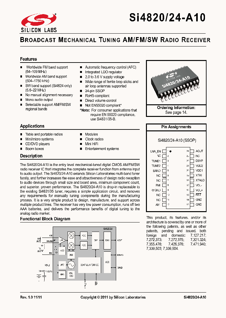 SI4824-A10_8901193.PDF Datasheet