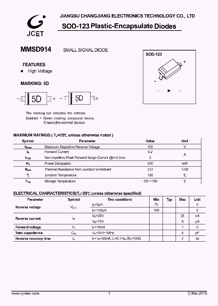 MMSD914_8901361.PDF Datasheet