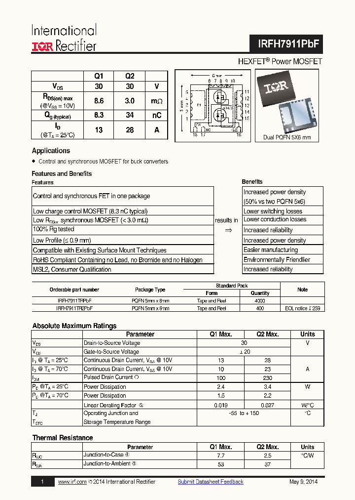 IRFH7911PBF_8903214.PDF Datasheet
