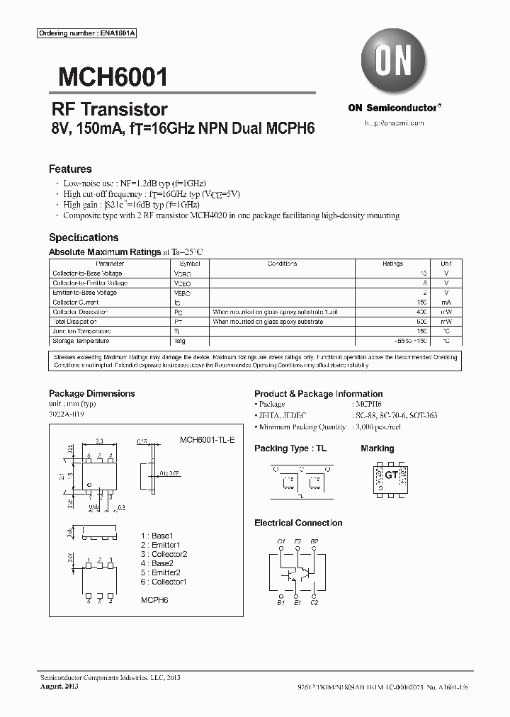 MCH6001_8905727.PDF Datasheet
