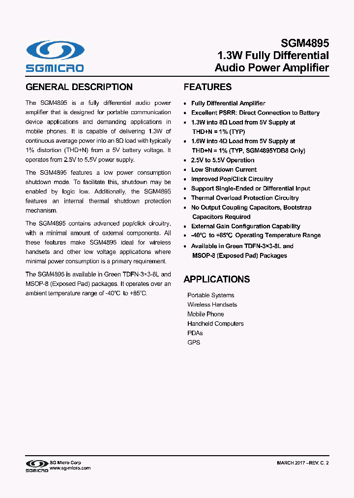 SGM4895_8907705.PDF Datasheet