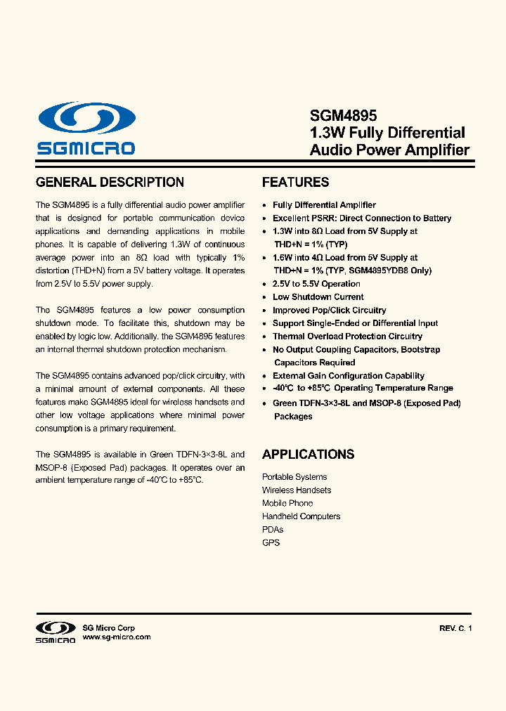 SGM4895_8907704.PDF Datasheet
