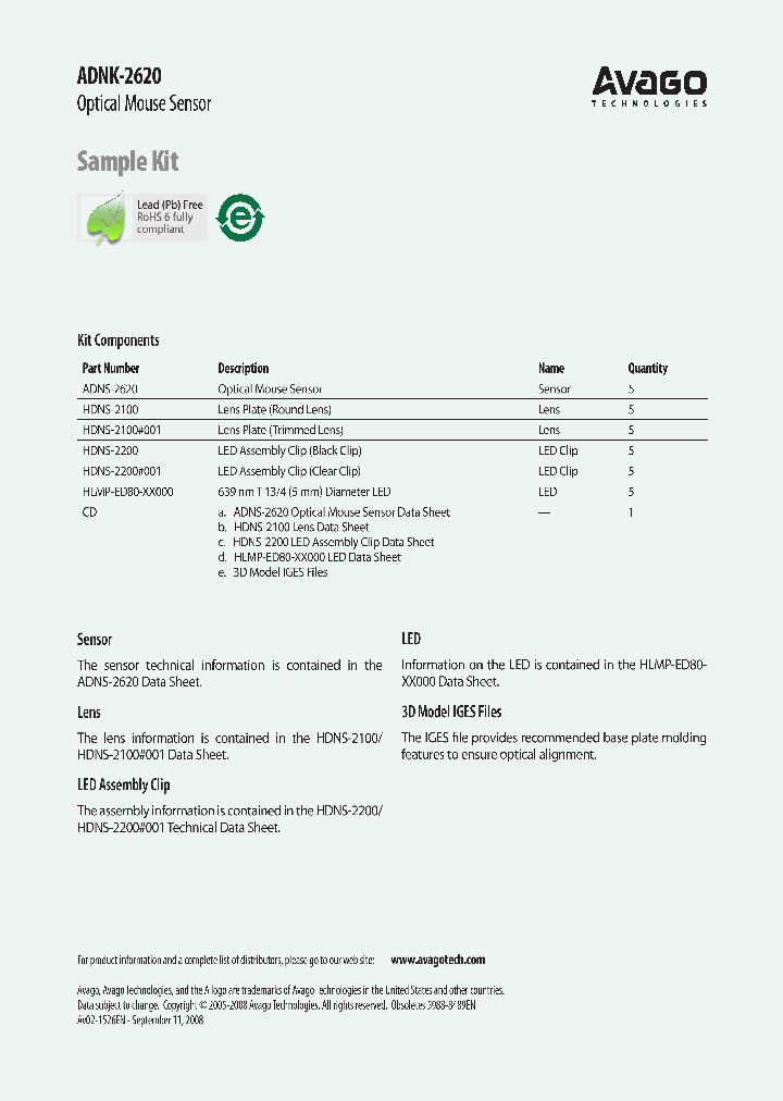 ADNS-2620_8908883.PDF Datasheet