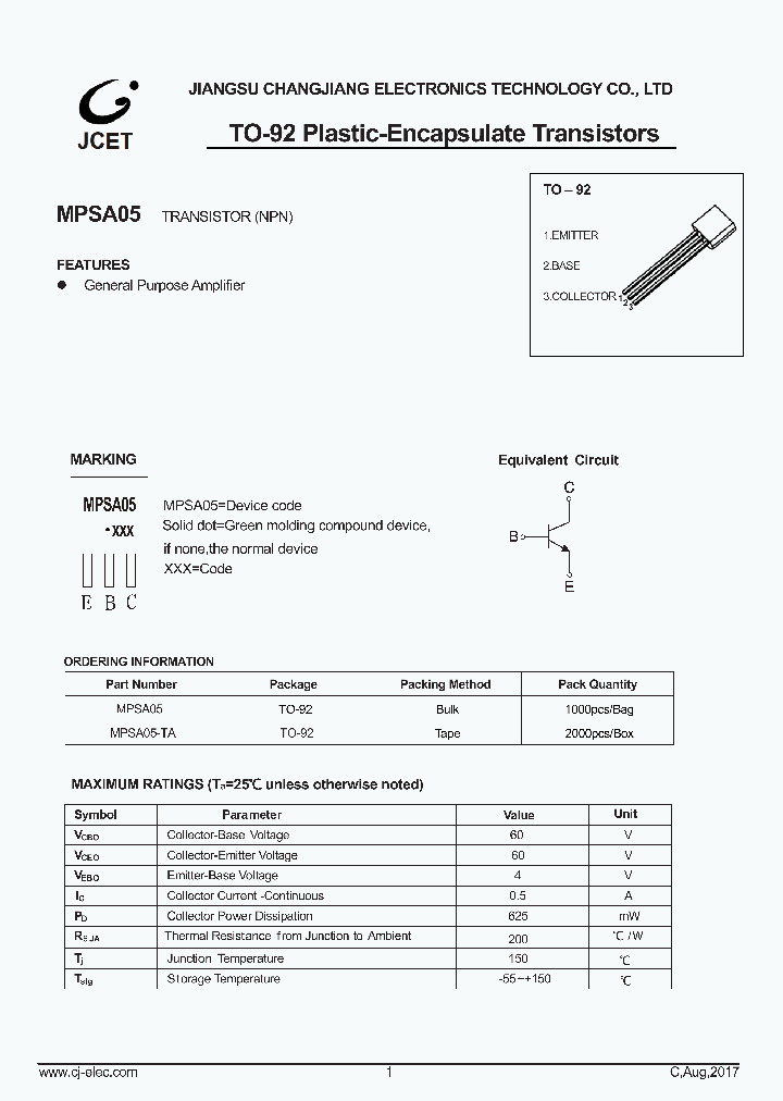 MPSA05_8909068.PDF Datasheet