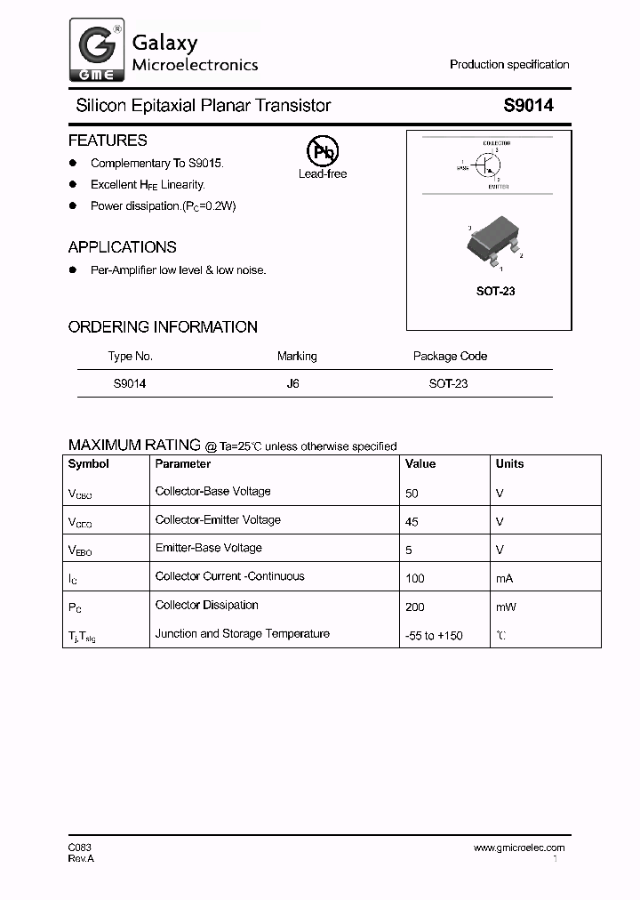 S9014_8909354.PDF Datasheet