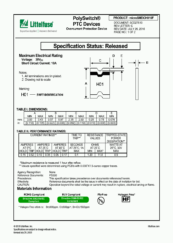 MICROSMDCH010F_8910715.PDF Datasheet