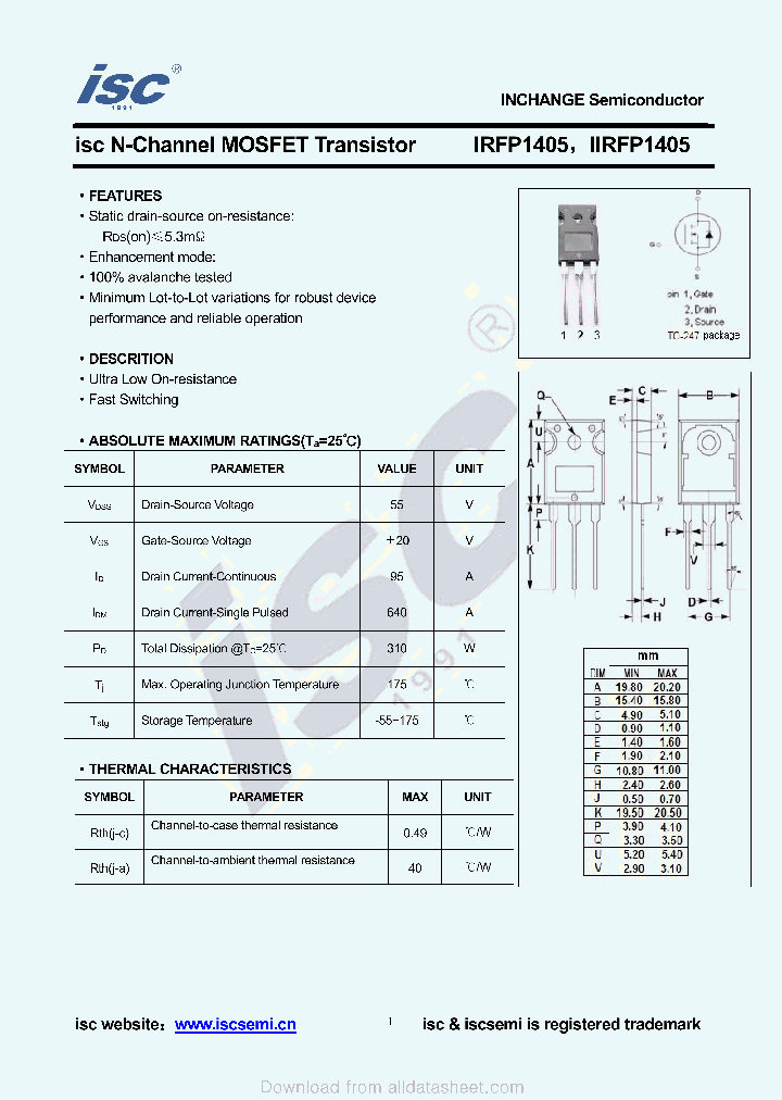 IIRFP1405_8912864.PDF Datasheet