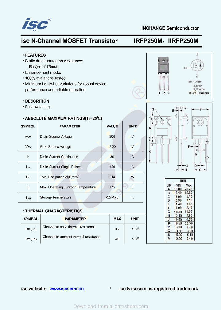 IIRFP250M_8912868.PDF Datasheet