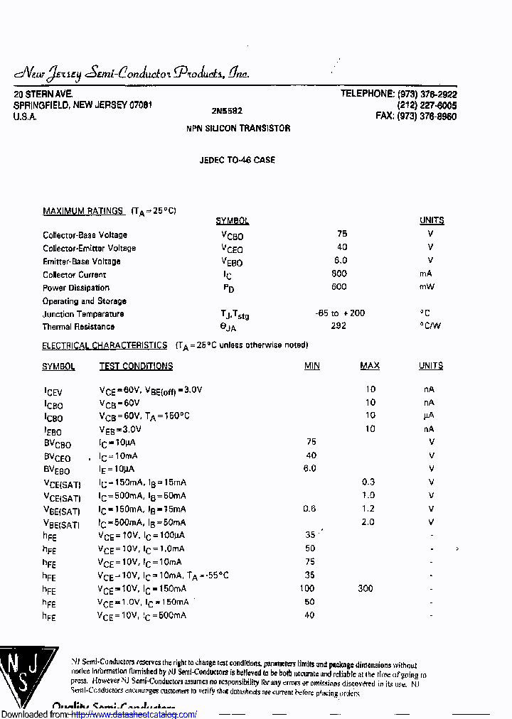 2N5582_8914737.PDF Datasheet