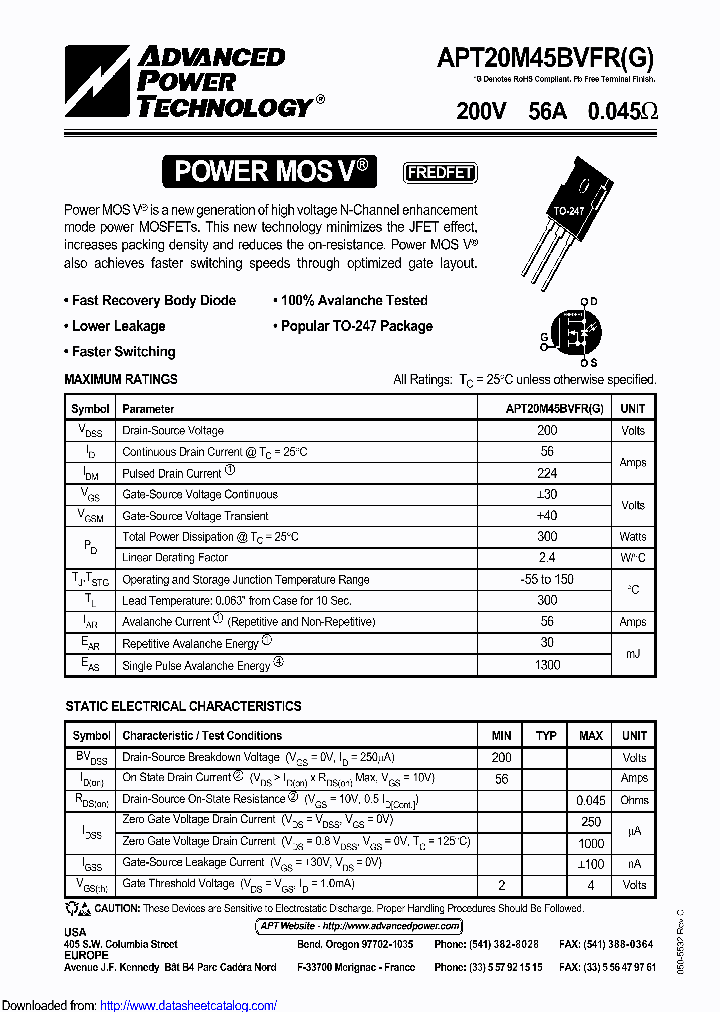 APT20M45BVFRG_8916003.PDF Datasheet
