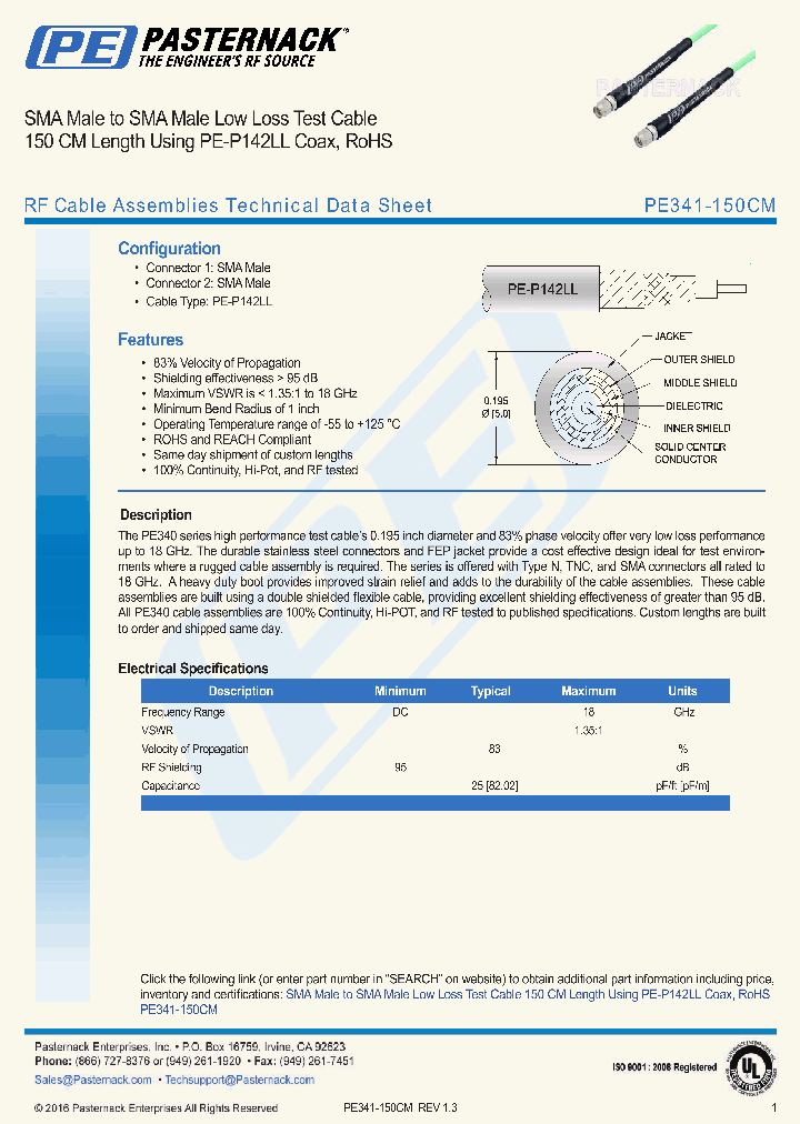 PE341-150CM_8916090.PDF Datasheet